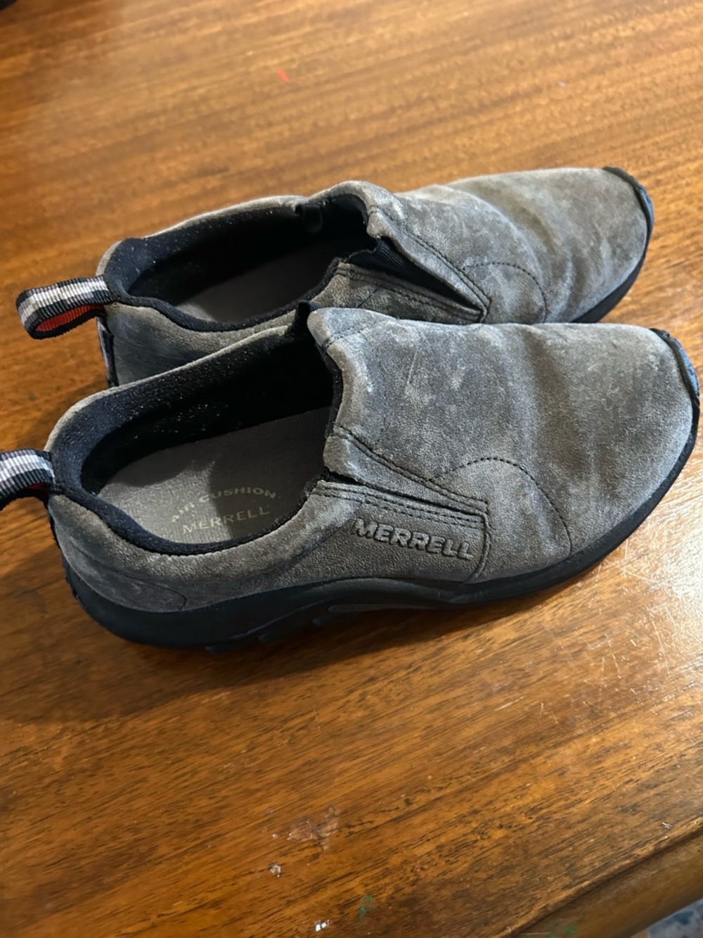 Merrell size 7 Women's Gray Suede Slip-On Loafers